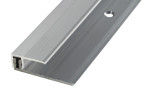 Ansicht von PROVARIO Uni Abschlussprofil Aluminium 7-18mm eloxiert Silber breites Bas. 100cm - Proline