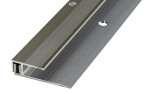 Ansicht von PROVARIO Uni Abschlussprofil Aluminium 7-18mm eloxiert Edelstahl breites Bas. 100cm - Proline