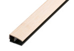 Ansicht von PROVARIOclip Uni Abschlussprofil Aluminium 7-18mm Eschefurnier geschliffen 90cm - Proline