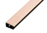 Ansicht von PROVARIOclip Uni Abschlussprofil Aluminium 7-18mm Eichefurnier geschliffen 270cm - Proline