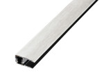 Ansicht von PROVARIOclip Uni Abschlussprofil Aluminium 7-18mm Dekorfolie Eiche hell 90cm - Proline