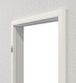 Perspektive in der Wand von Blendrahmen Weiß RAL 9016 CPL mit runder Kante - Huga