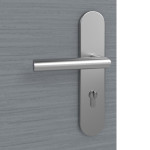 Detailansicht der Oberfläche von Schiefer Staubgrau ProLine Wohnungseingangstür - Hörmann