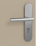 Detailansicht der Oberfläche von Ultramatt Taupe ProLine Wohnungseingangstür - Hörmann