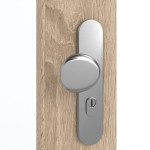 Detailansicht der Oberfläche von GARANT Wohnungseingangstür Authentic Eiche GCK08 mit Lichtausschnitt LA-DIN
