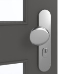 Detailansicht der Oberfläche von GARANT Wohnungseingangstür 10622-60 Ebony CePaL mit Lichtausschnitt LA-11
