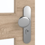 Detailansicht der Oberfläche von GARANT Wohnungseingangstür Quer Authentic Eiche CePaL mit Lichtausschnitt LA-11
