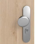 Detailansicht der Oberfläche von GARANT Wohnungseingangstür Authentic Achat GCK08 mit Lichtausschnitt LA-12