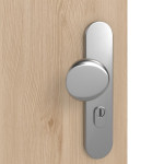 Detailansicht der Oberfläche von GARANT Wohnungseingangstür Authentic Achat GCK08 mit Lichtausschnitt LA-13