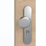 Detailansicht der Oberfläche von GARANT Wohnungseingangstür Quer Authentic Achat GCK08 mit Lichtausschnitt LA-2