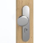 Detailansicht der Oberfläche von GARANT Wohnungseingangstür Authentic Asteiche GCK08 mit Lichtausschnitt LA-3