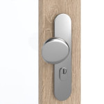 Detailansicht der Oberfläche von GARANT Wohnungseingangstür Authentic Eiche GCK08 mit Lichtausschnitt LA-3