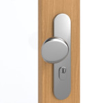 Detailansicht der Oberfläche von GARANT Wohnungseingangstür Eiche Premium GCK08 mit Lichtausschnitt LA-3
