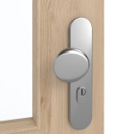 Detailansicht der Oberfläche von GARANT Wohnungseingangstür Authentic Achat GCK08 mit Lichtausschnitt LA-6