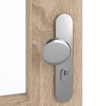 Detailansicht der Oberfläche von GARANT Wohnungseingangstür Authentic Eiche GCK08 mit Lichtausschnitt LA-6
