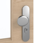 Detailansicht der Oberfläche von GARANT Wohnungseingangstür Quer Authentic Achat GCK08 mit Lichtausschnitt LA-6