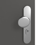 Detailansicht der Oberfläche von GARANT Wohnungseingangstür 10622-60 Ebony CePaL mit Lichtausschnitt LA-7