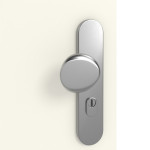 Detailansicht der Oberfläche von GARANT Wohnungseingangstür 9417-60 Snow White CePaL mit Lichtausschnitt LA-9