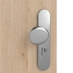 Detailansicht der Oberfläche von GARANT Wohnungseingangstür Authentic Achat GCK08 mit Lichtausschnitt LA-9
