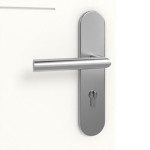 Detailansicht der Oberfläche von Signum 11 Basic Lack Verkehrsweiß RAL 9016 Wohnungseingangstür - Huga
