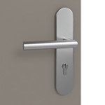Detailansicht der Oberfläche von Groove 19 ProLine Lack Taupe RAL 7048 Wohnungseingangstür - Hörmann