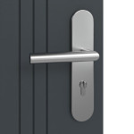 Detailansicht der Oberfläche von Signum 21 Basic Lack Anthrazit RAL 7016 Wohnungseingangstür - Huga