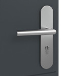 Detailansicht der Oberfläche von Signum 29 Basic Lack Anthrazit RAL 7016 Wohnungseingangstür - Huga