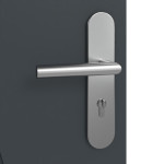 Detailansicht der Oberfläche von Groove 53 ProLine Lack Anthrazit RAL 7016 Wohnungseingangstür - Hörmann