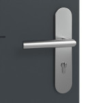 Detailansicht der Oberfläche von Signum 56 Basic Lack Anthrazit RAL 7016 Wohnungseingangstür - Huga