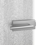 Detailansicht von GARANT Ganzglas Doppelflügeltür Chinchilla Weiß Ornament