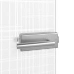 Detailansicht von GARANT Ganzglas Doppelflügeltür Panno Design-Ornament