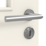 Detailansicht der Oberfläche von Weiß ähnlich RAL 9010 LA 12 Basic Lack Doppelflügeltür inkl. Zarge - Huga