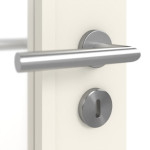 Detailansicht der Oberfläche von Klassik Weiß RAL 9010 Westalack Bretagne 3001-LA Doppelflügeltür - Westag