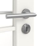 Detailansicht der Oberfläche von Piano 5 LA 3 Sprosse 2/3 Classic Weißlack Doppelflügeltür inkl. Zarge - Huga