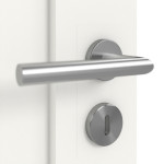 Detailansicht der Oberfläche von Coso 20 Weißlack RAL 9016 Premium Doppelflügeltür inkl. Zarge