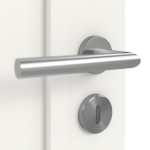 Detailansicht der Oberfläche von Coso 35 LA-01 Weißlack RAL 9016 Premium Doppelflügeltür inkl. Zarge