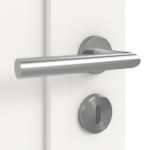 Detailansicht der Oberfläche von Coso 35 Weißlack RAL 9016 Premium Doppelflügeltür inkl. Zarge