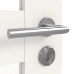 Detailansicht der Oberfläche von Coso 45 LA-04 Weißlack RAL 9016 Premium Doppelflügeltür inkl. Zarge