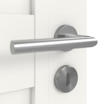 Detailansicht der Oberfläche von Coso 45 Weißlack RAL 9016 Premium Doppelflügeltür inkl. Zarge