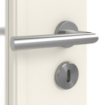 Detailansicht der Oberfläche von Landhaus 1 LA Classic Weißlack Doppelflügeltür inkl. Zarge - Huga