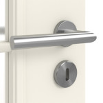Detailansicht der Oberfläche von Landhaus 1 LA Sprosse 2/4 Classic Weißlack Doppelflügeltür inkl. Zarge - Huga