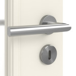 Detailansicht der Oberfläche von Landhaus 3 LA Classic Weißlack Doppelflügeltür inkl. Zarge - Huga