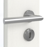 Detailansicht der Oberfläche von GARANT Doppelflügeltür inkl. Zarge Authentic Bianco GCK08 mit Lichtausschnitt LA-DIN