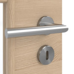 Detailansicht der Oberfläche von GARANT Doppelflügeltür inkl. Zarge Quer Authentic Achat GCK08 mit Lichtausschnitt LA-DIN Sprosse SP1