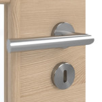 Detailansicht der Oberfläche von GARANT Doppelflügeltür inkl. Zarge Quer Authentic Achat GCK08 mit Lichtausschnitt LA-DIN Sprosse SP10