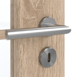 Detailansicht der Oberfläche von GARANT Doppelflügeltür inkl. Zarge Authentic Eiche GCK08 mit Lichtausschnitt LA-2 Sprosse SP0