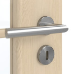 Detailansicht der Oberfläche von GARANT Doppelflügeltür inkl. Zarge Authentic Sand GCK08 mit Lichtausschnitt LA-2 Sprosse SP0