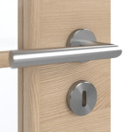 Detailansicht der Oberfläche von GARANT Doppelflügeltür inkl. Zarge Quer Authentic Achat GCK08 mit Lichtausschnitt LA-2 Sprosse SP0