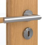 Detailansicht der Oberfläche von GARANT Doppelflügeltür inkl. Zarge Eiche Premium GCK08 mit Lichtausschnitt LA-2 Sprosse SP1