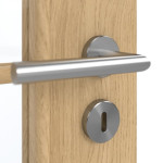 Detailansicht der Oberfläche von GARANT Doppelflügeltür inkl. Zarge Authentic Asteiche GCK08 mit Lichtausschnitt LA-2 Sprosse SP10